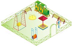 Планировка детской площадки